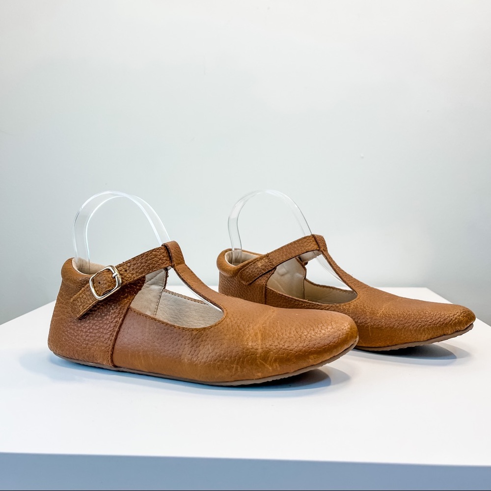 Monkey Feet Leather T Strap Mary Jane Flats Women’s Size 39 or 7.5-8